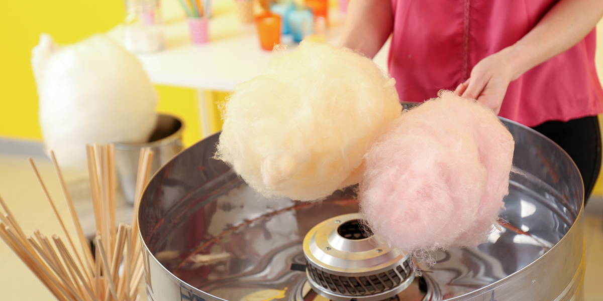 Stand barbe à papa pour arbre de Noël !