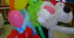 Fleurs et animaux en sculpture de ballons